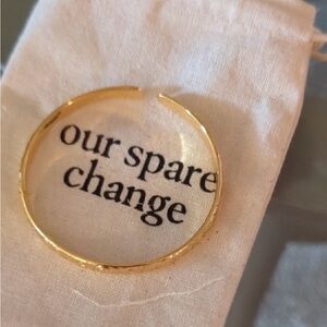 Our Spare Change Floral Cuff Bracelet